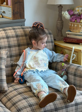 【兔叽叽】FLL·26春~卡通刺绣休闲卫裤54113