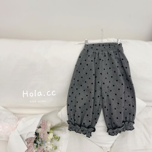 HOLA.CC·26冬~木耳边花苞加绒裤26261