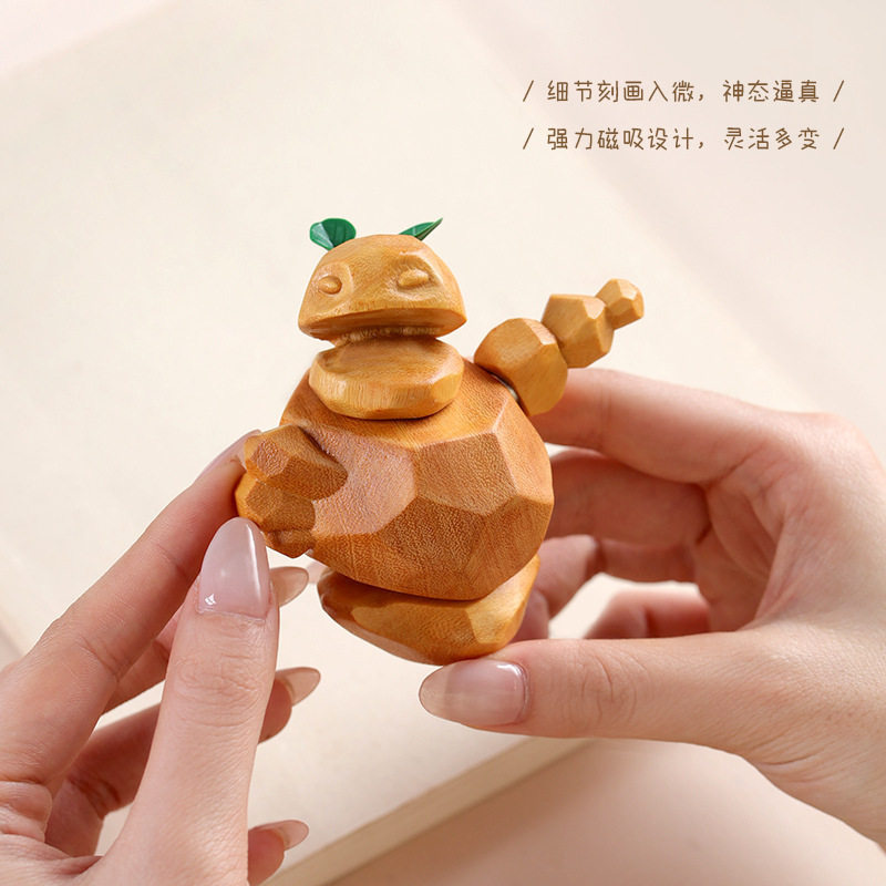哪吒2同款石矶娘娘木雕手办磁吸檀木立体小摆件桌面创意礼品,饰品/流行首饰/时尚饰品新,手把件/把玩物,淘宝优惠券,粉丝福利购,淘宝优惠卷