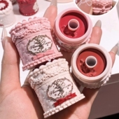 花知晓草莓丘比特蛋糕唇泥雾面哑光丝绒唇釉不易沾杯脱色口红唇泥