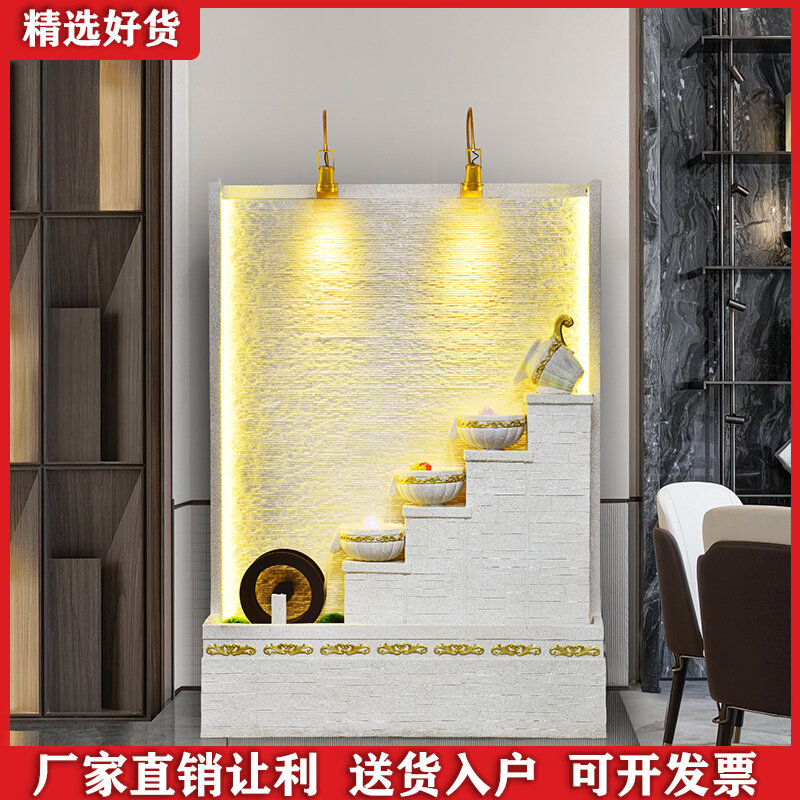欧式流水墙屏风假山循环喷泉公司店铺别墅室内玄关造景观落地摆件,家居饰品,流水摆件,淘宝优惠券,粉丝福利购,淘宝优惠卷