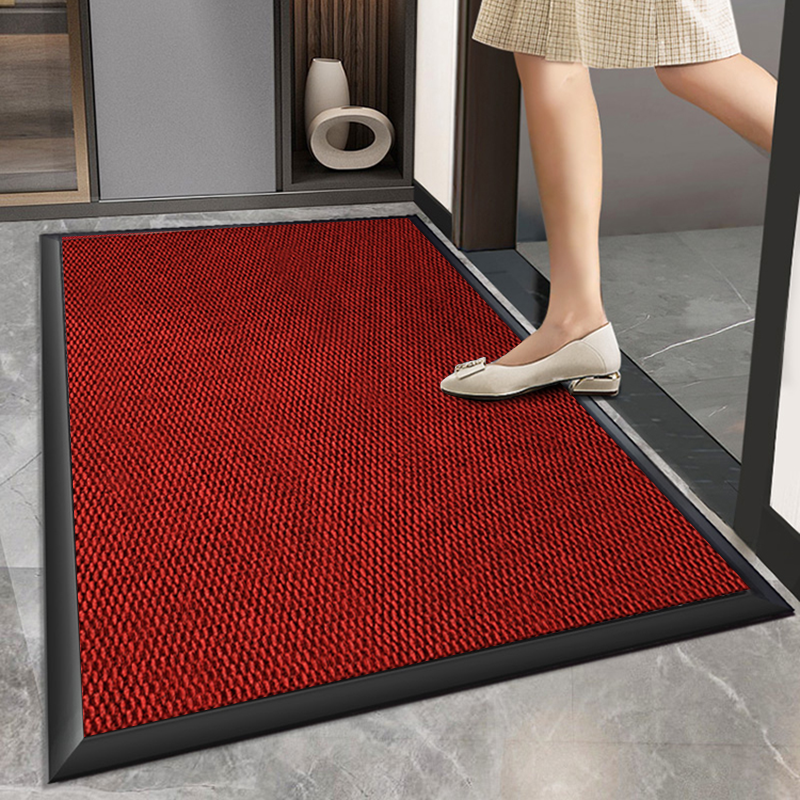 别墅大门口地垫入户门垫家用高级玄关地毯红色防滑脚垫进户除尘垫,居家布艺,家用脚垫,淘宝优惠券,粉丝福利购,淘宝优惠卷