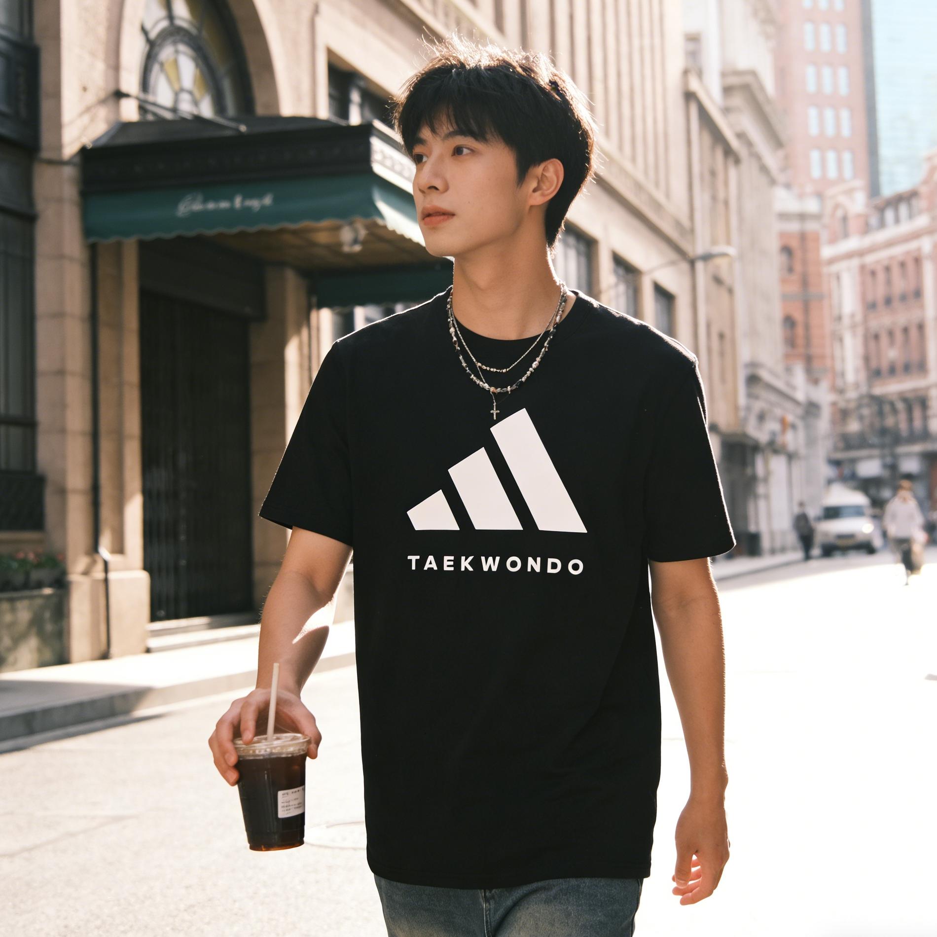 adidas阿迪达斯男士短袖夏季日常百搭潮流半袖运动速干透气T恤