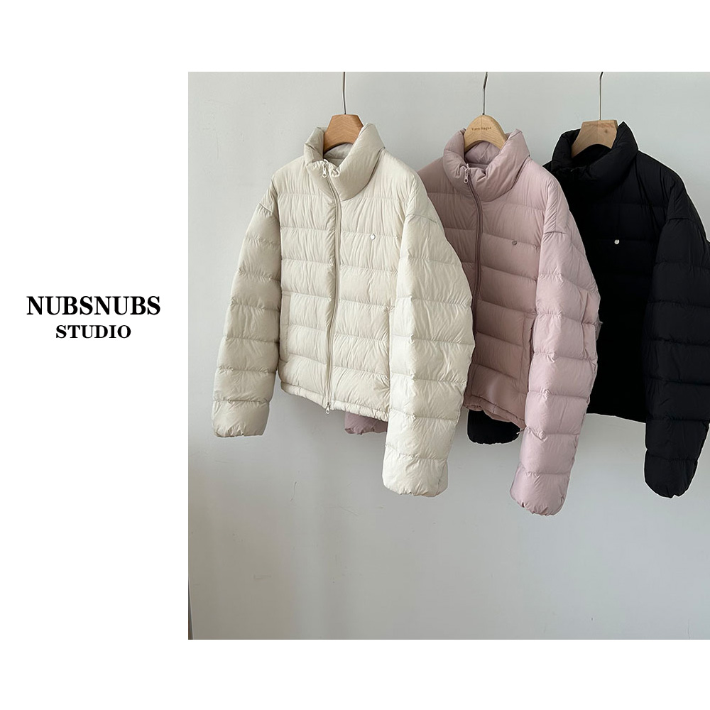 11.14大林自制”小排骨“新款立领排骨90白鸭绒韩系羽绒服