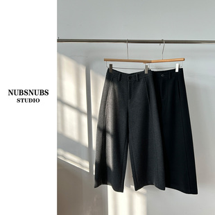 醋酸羊毛8分裤 12.19大林自制 时髦八分