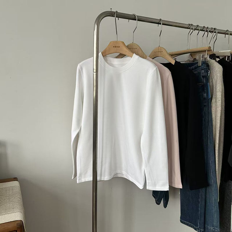 （双11已开价）热力绒宽松大林自制加绒保暖长袖T恤女