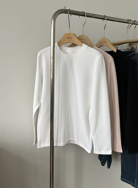 （双11已开价）热力绒宽松大林自制加绒保暖长袖T恤女