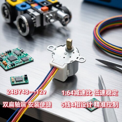 12V全新24byj48永磁减速步进电机
