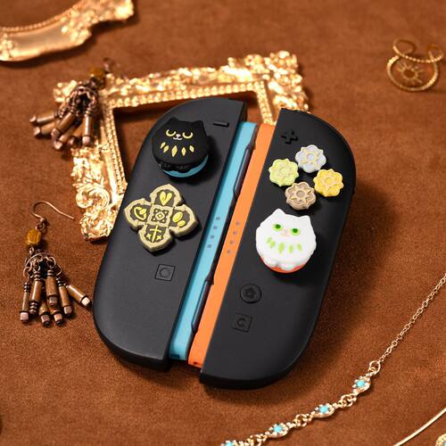 任天堂switch2摇杆帽按键贴游戏之国ns2摇杆套PS5硅胶保护套pro2