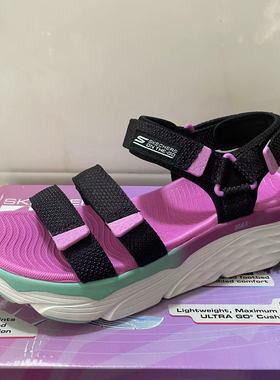 斯凯奇凉鞋魔术贴运动凉鞋轻便舒适厚底休闲沙滩鞋140120 140216