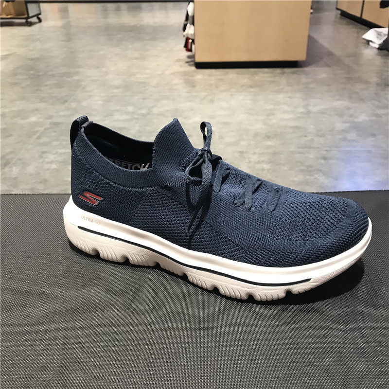 skechers斯凯奇新款轻便百搭一脚套健步鞋休闲运动休闲男鞋216182