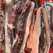 湖北农村自养土猪天然日晒风干腊肉咸肉无添加五花肉后腿肉可选