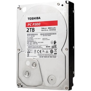 机电脑 CMR垂直3.5寸7200转2T台式 东芝P300 HDWD120企业级硬盘PMR