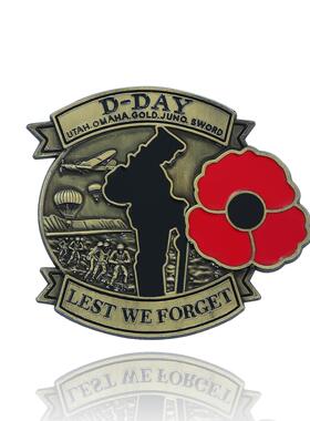 诺曼底登陆D-DAY 80th Anniversary Commemorative Badge纪念胸针