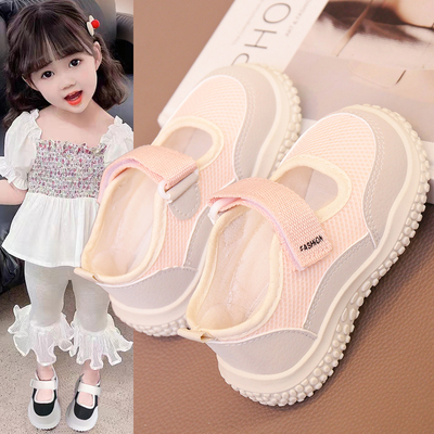 儿童运动鞋2024春秋季新款女童幼儿园室内鞋宝宝网鞋透气鞋子女孩
