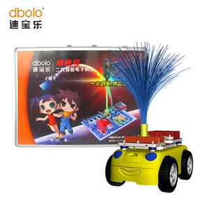 电子积木迪宝乐基础版668拼幻音器登月车电路玩具火星勘探旗舰号