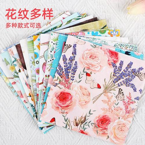 蝶古巴特专用纸巾餐巾纸胶水diy材料包手工制作氛围感干花台SW68