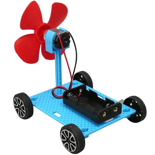 科技小制作手工diy 空气动力车幼小学生益智科学教玩具拼装材SW34
