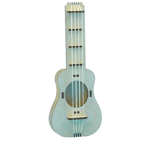 少儿科技小制作diy橡皮筋吉他手工自制四弦琴科学实验小发明SW59