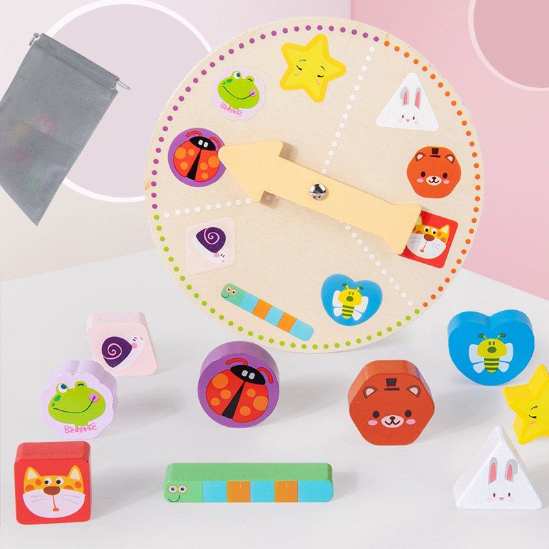 儿童木制感官触摸盲盒游戏 幼儿早教形状认知训练教具益智类AW21
