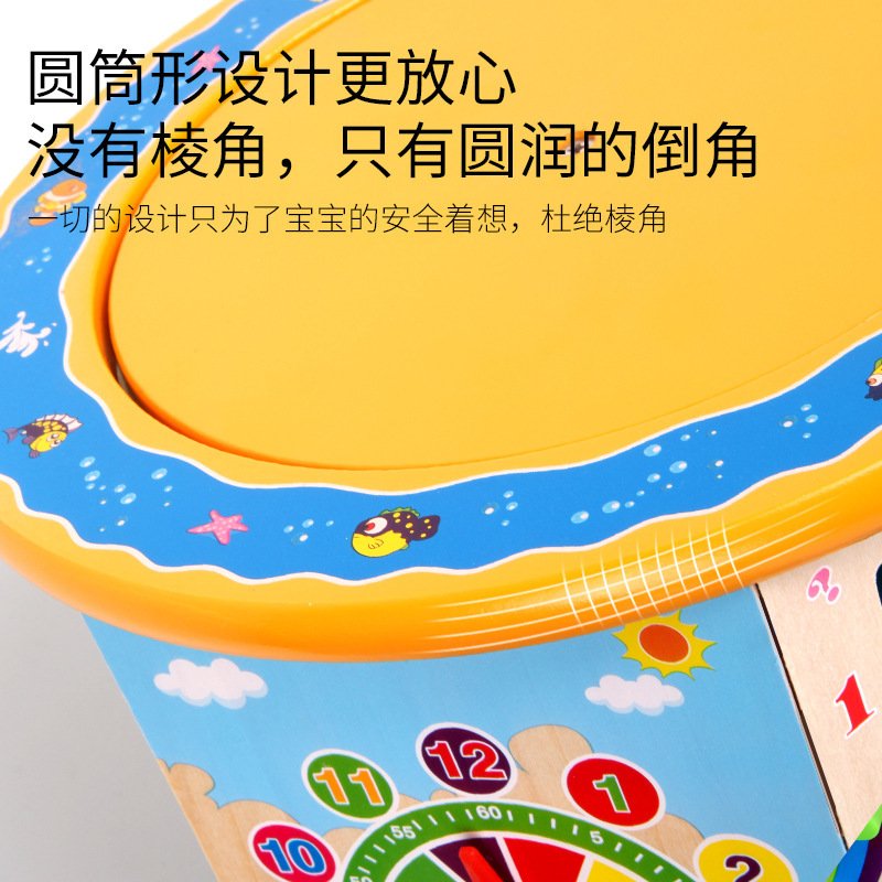 儿童木质百宝箱大绕珠幼儿园串珠游戏早教益智力盒玩具多功能N-07