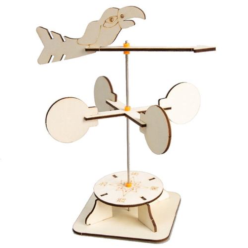 DIY风力风向标 科技小制作小学生手工科学实验玩具stem教具材SW15