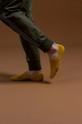 【五双装】出口高品质经典彩棉隐形袜防滑硅胶舒适透气船袜男袜