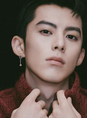 复古纹理圆形船舵螺丝耳环欧美风时尚街拍款wish新品拧扣圆珠耳钉