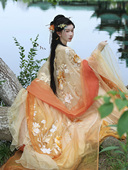 春夏套装 汉服女芥子记玉人歌2.0原创唐制齐胸儒裙超仙绣花大袖 衫