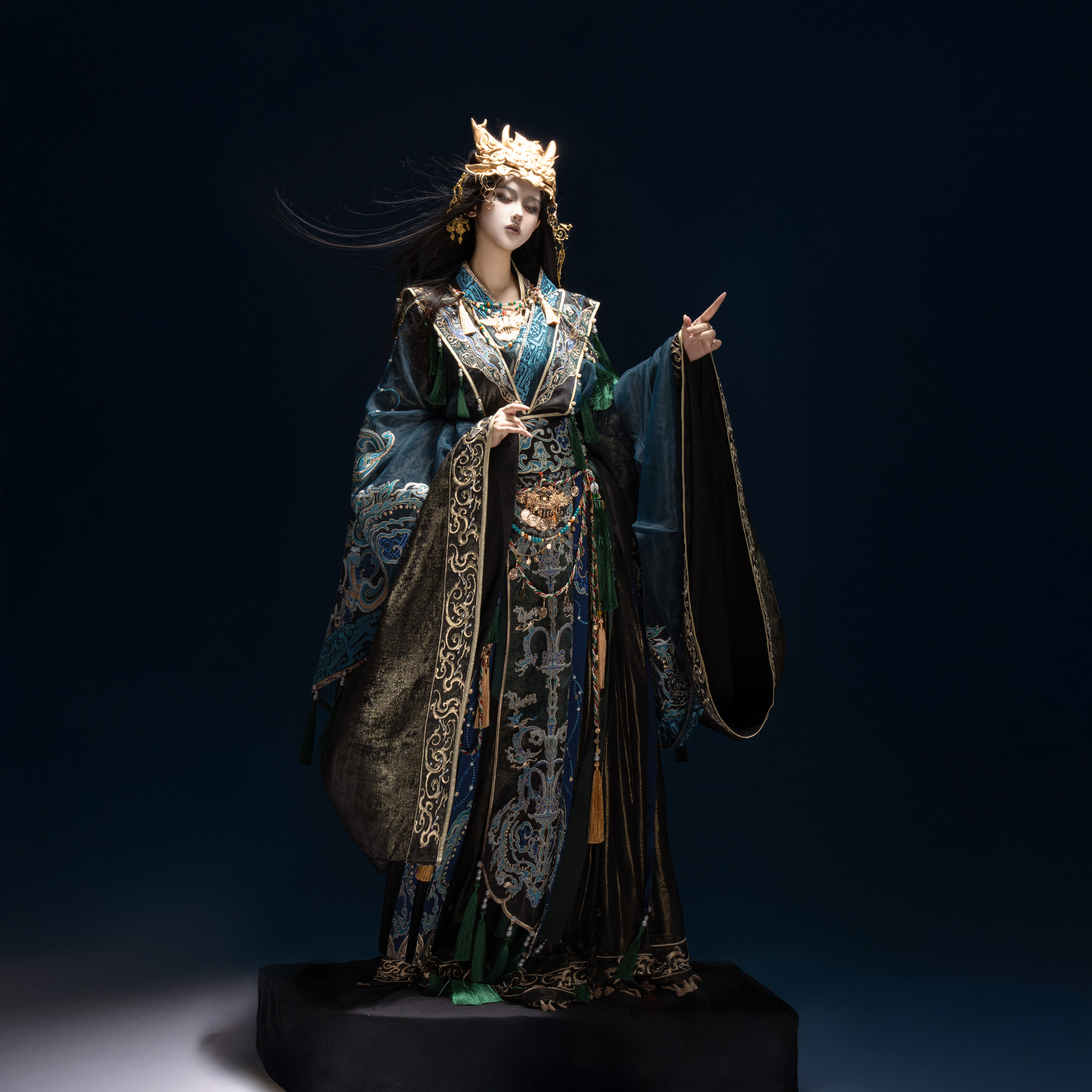 魏晋风青铜神树汉服南北朝套装