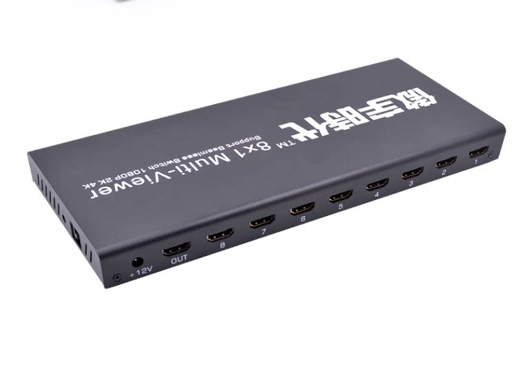 HDMI画面分割器8路多开DNF搬砖地下城与勇士八台主机一台显示器