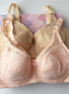 夏季新纯棉软钢圈超薄款无海绵BC杯女士文胸/胸罩 内衣白色