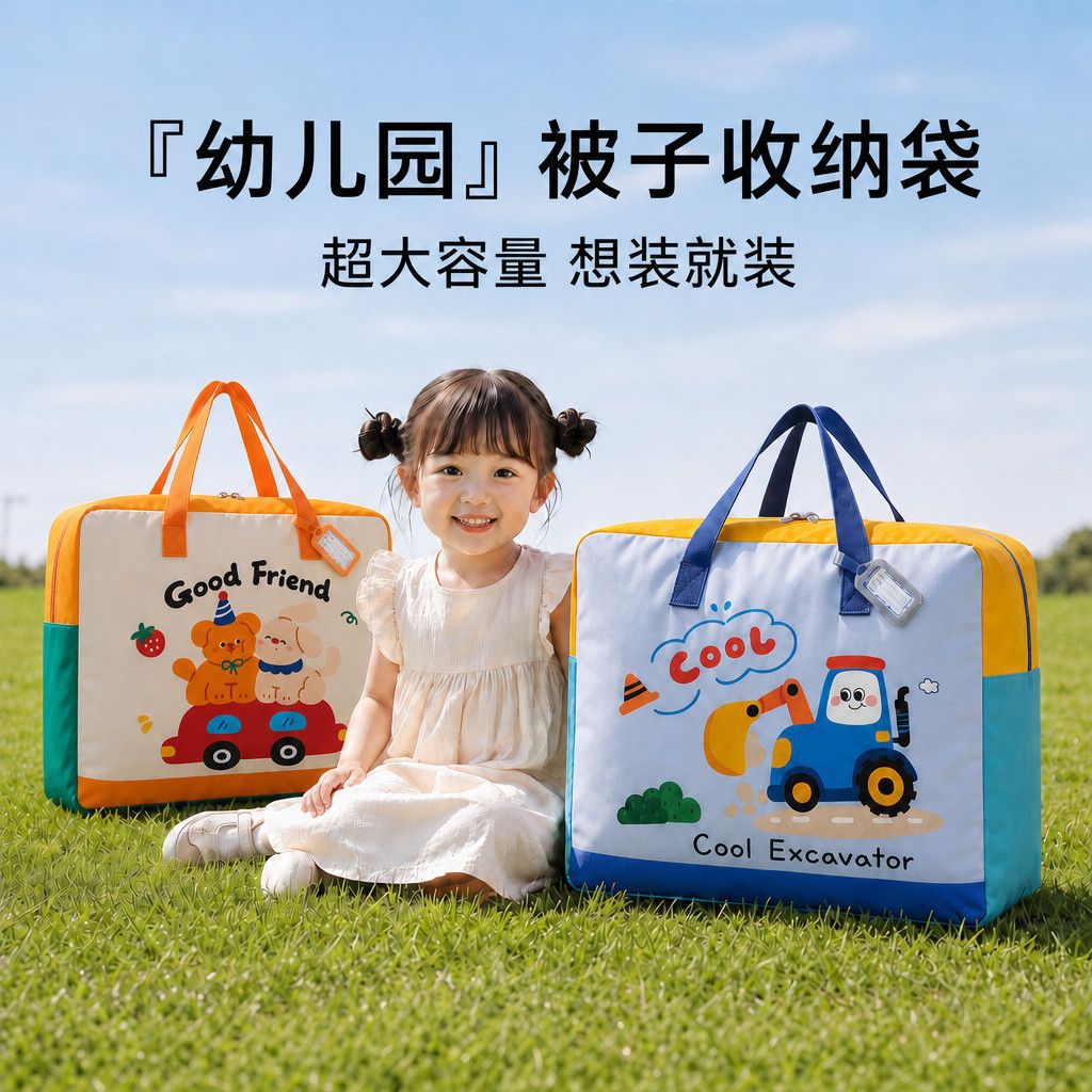 【幼儿园被子收纳袋】被子的袋子吸尘器收纳架/盒/袋