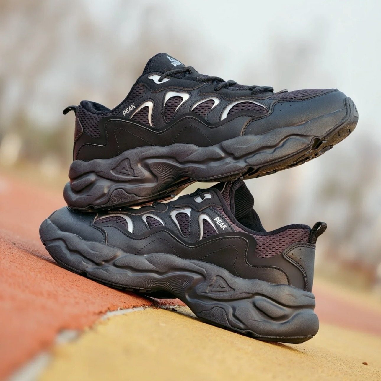 匹克态极男鞋25年秋冬新款复古潮流老爹鞋男款百搭舒适休闲运动鞋