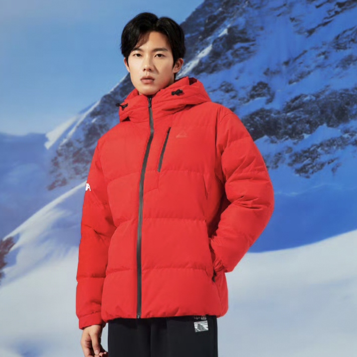 匹克羽绒服男外套连帽防风保暖