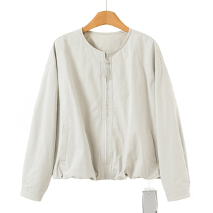 松紧摆显高挑不挑年龄圆领拉链外套008 春装 659西湖阁老 境