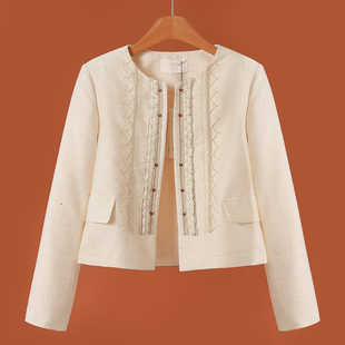 重工民族风亚麻轻奢亮点短款 999 春装 文 外套265 30%粘纤