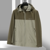 春装 冰 字母刺绣拼色可拆卸帽夹克外套812 西湖阁老 男装