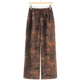 休闲直筒阔腿裤 春季 高腰小众豹纹个性 601 绍 西湖阁老