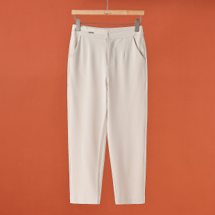 OL通勒干练斜插袋九分烟裤 夏装 522弜 栖 499西湖阁老