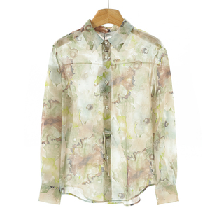 软乎乎翻领单排扣简约好穿搭衬衫 春季 109 熠 43970%粘纤