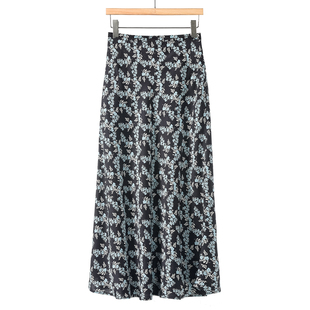 后腰松紧高腰碎花中长款 春季 半身裙761 栖 599西湖阁老