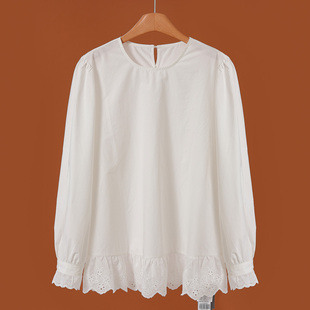 刺绣镂空花喇叭袖 689西湖阁老 境 春装 138 套头衬衫