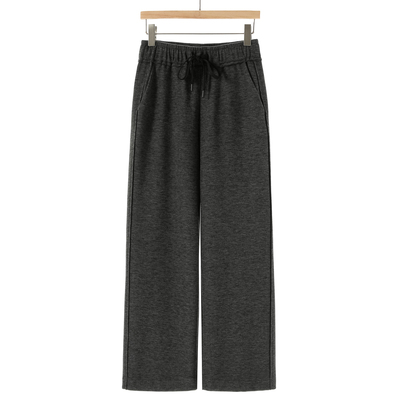 499西湖阁老【兰】冬装 垂感高腰系带松紧宽松阔腿裤080