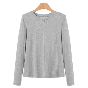 春装 境 显瘦圆领打底T恤107 92%再生纤维素纤维 389