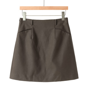 PU包臀小个子显长腿防走光短裙257 冬装 459西湖阁老 兹