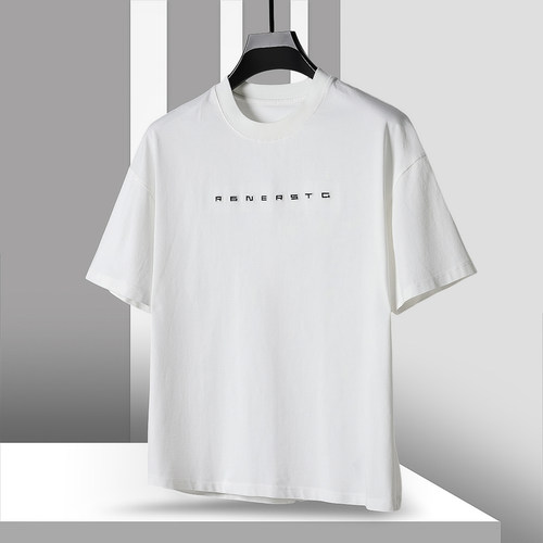 男装 西湖阁老【冰】当季夏装 刺绣字母透气亲肤T恤019