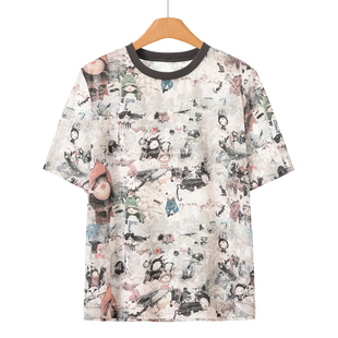 拼接圆领嘻哈街边风休闲宽松T恤693 春装 459西湖阁老 栖