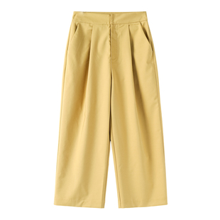 亚麻宽胯遮肉九分哈伦裤 499西湖阁老 含棉 夏季 561弜 栖