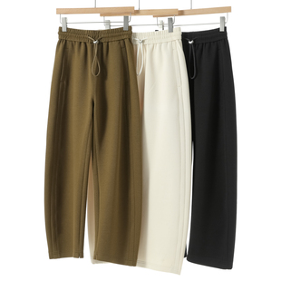 高腰抽绳宽松休闲松紧香蕉裤 西湖阁老 绍 冬装 916 采